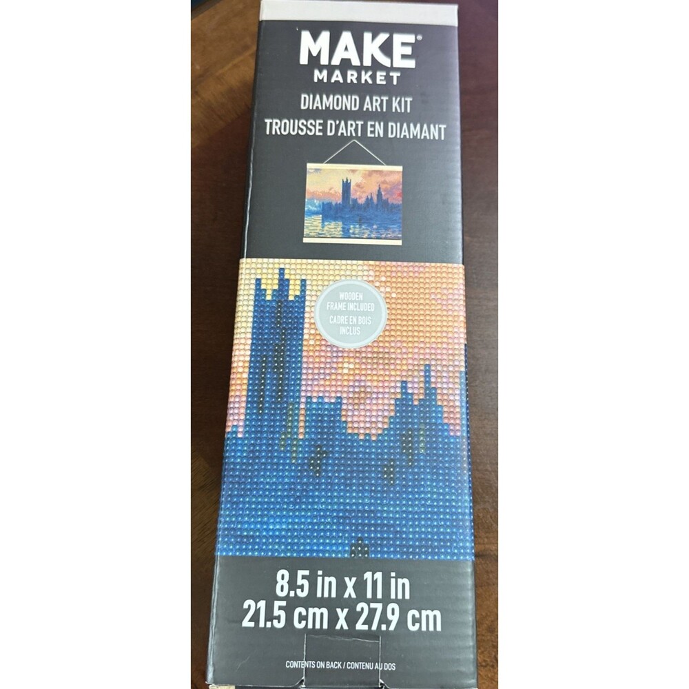 Make Market Diamond Art Kit Houses of Parliment Sunset 8.5X11